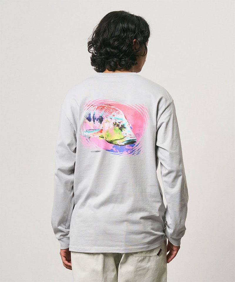 Gramicci - Bass L/S Tee - Mist-T-shirts-G6FM-T081-MIST-M