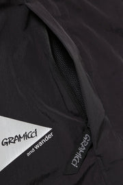 Gramicci X AND Wander - Patchwork Wind Tee - Black-T-shirts-GUJ4-S3001-M-1