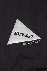 Gramicci X AND Wander - Patchwork Wind Tee - Black-T-shirts-GUJ4-S3001-M-1