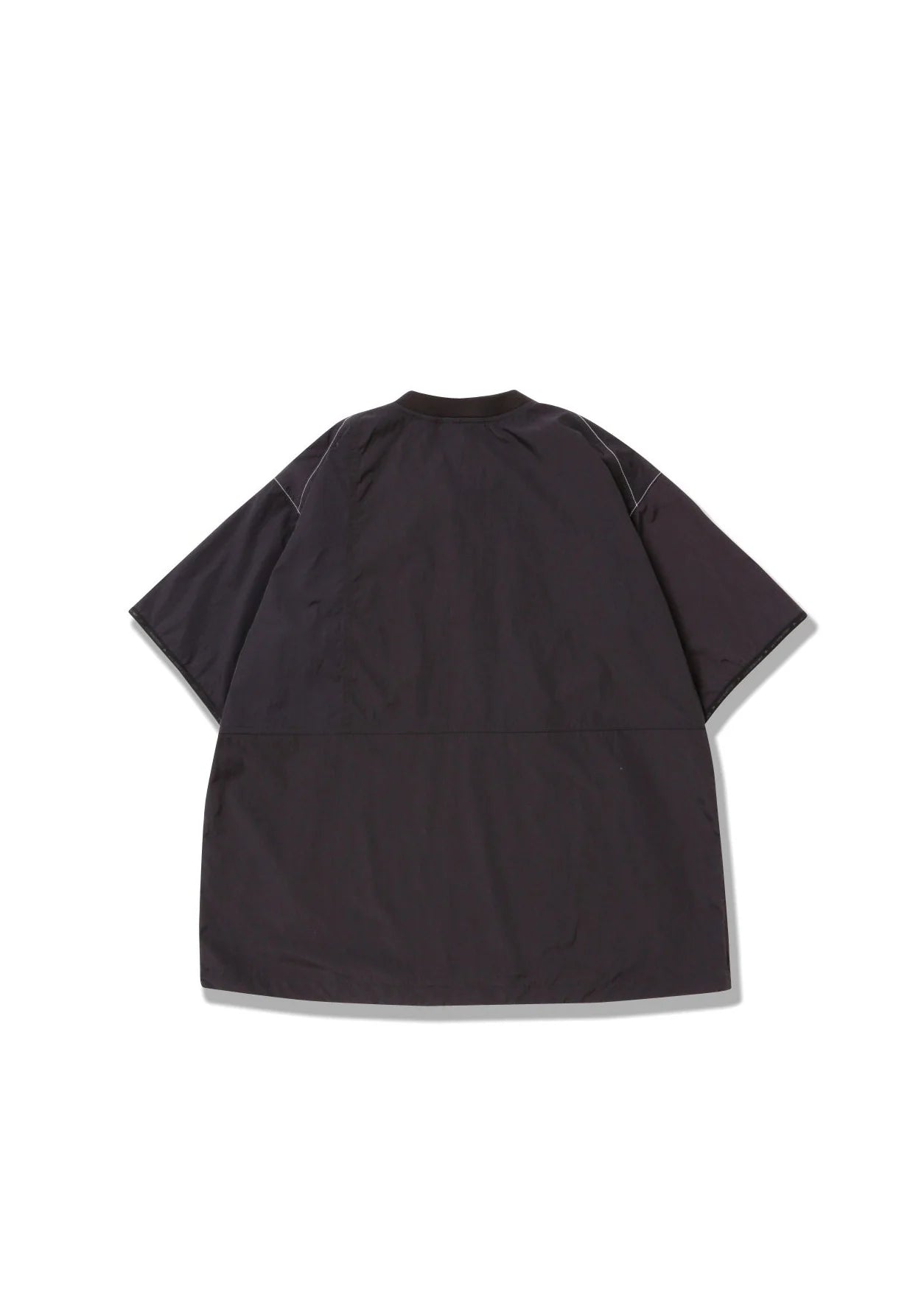 Gramicci X AND Wander - Patchwork Wind Tee - Black-T-shirts-GUJ4-S3001-M-1