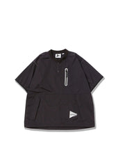 Gramicci X AND Wander - Patchwork Wind Tee - Black-T-shirts-GUJ4-S3001-M-1