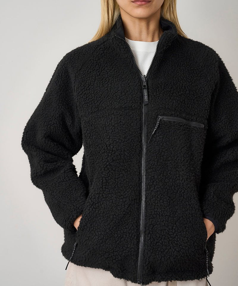 Gramicci – Reversible Sherpa Jacket – Charcoal Black - Vestes et Manteaux - G5FU-J014-CHARCOAL / BLACK-M