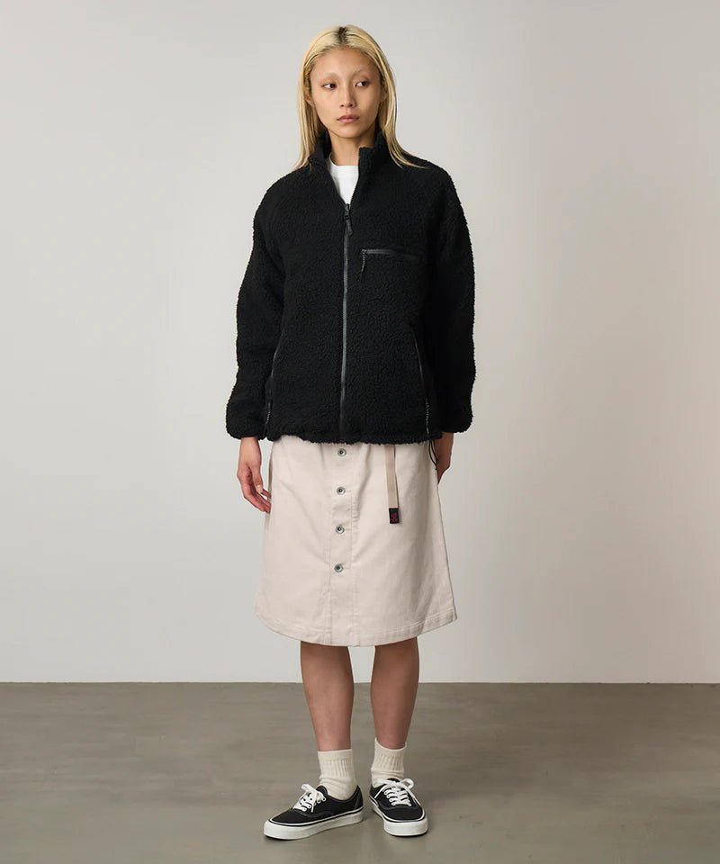 Gramicci – Reversible Sherpa Jacket – Charcoal Black - Vestes et Manteaux - G5FU-J014-CHARCOAL / BLACK-M