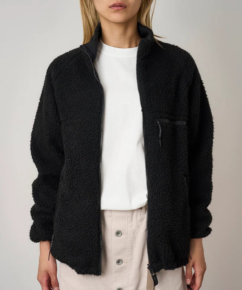 Gramicci – Reversible Sherpa Jacket – Charcoal Black - Vestes et Manteaux - G5FU-J014-CHARCOAL / BLACK-M