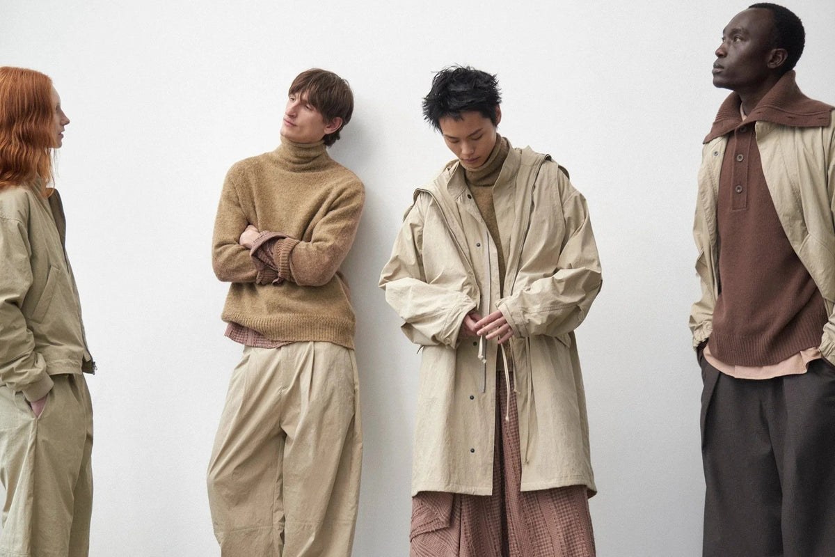 YMC AW26 — lookbook groupe homme et femme, campagne officielle