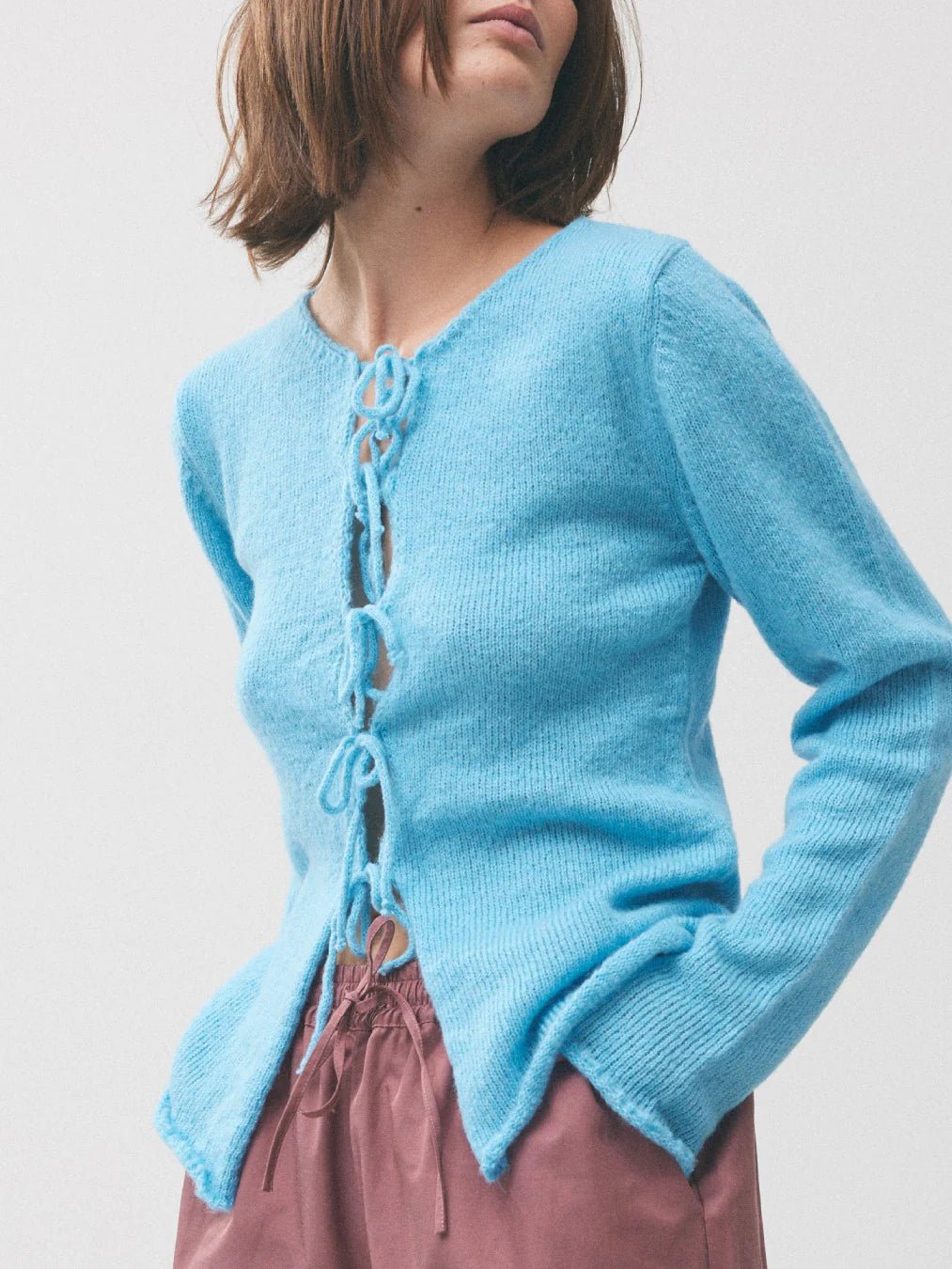 HOSBJERG - Olivia Blouse - Cyan Blue-Jean-2531