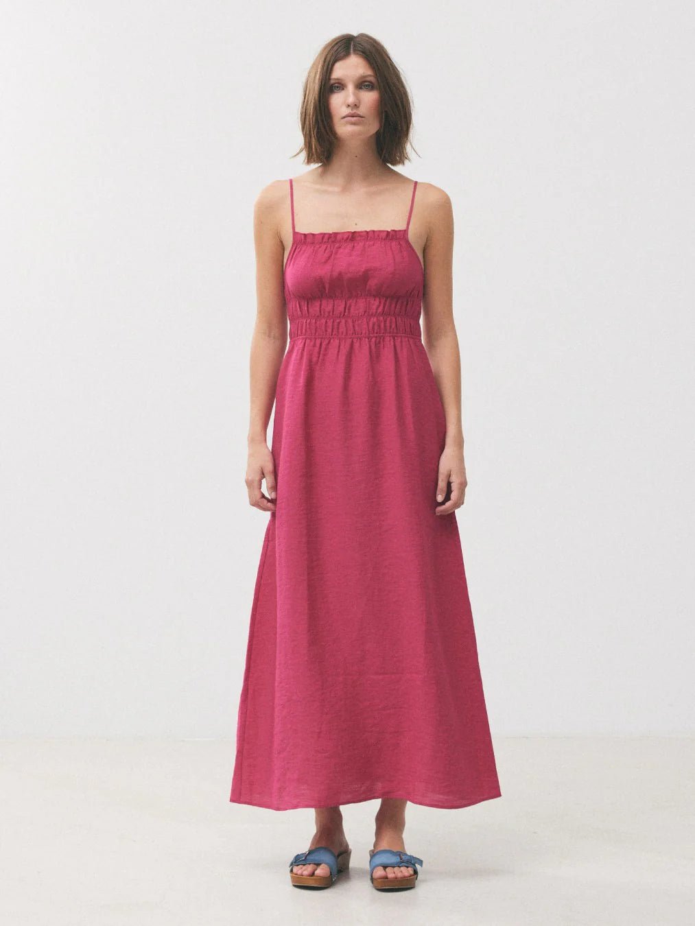 HOSBJERG - Ora Dress - Sangria-Skirt-2544