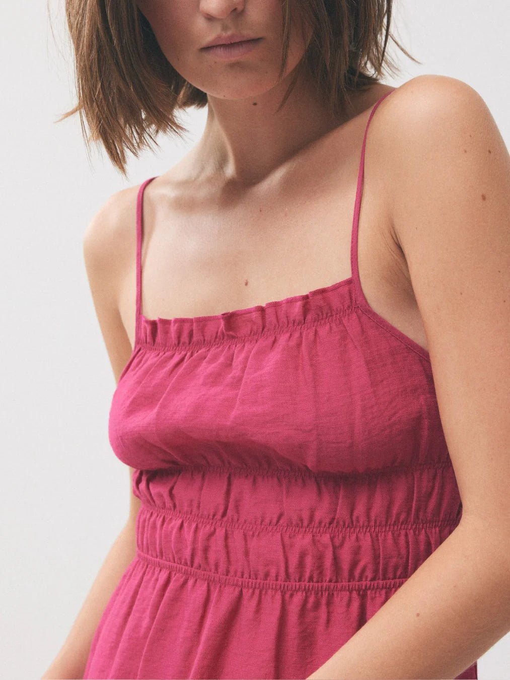 HOSBJERG - Ora Dress - Sangria-Skirt-2544