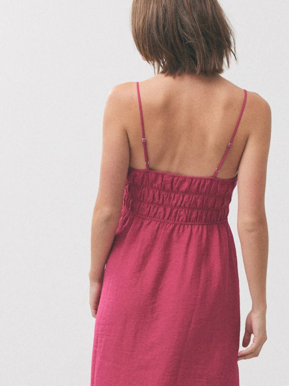 HOSBJERG - Ora Dress - Sangria-Skirt-2544