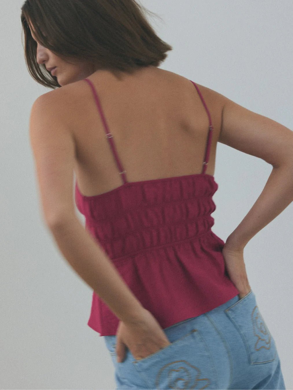 HOSBJERG - Ora Top - Sangria-Skirt-2545