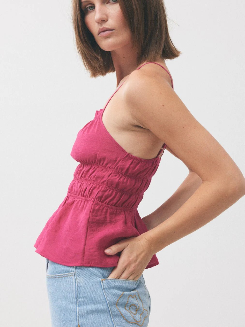 HOSBJERG - Ora Top - Sangria-Skirt-2545