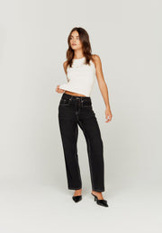 House Of Sunny - 13Oz Carpenter Straight Leg Denim Jet Wash Black - Jupes et Pantalons - VOL2488