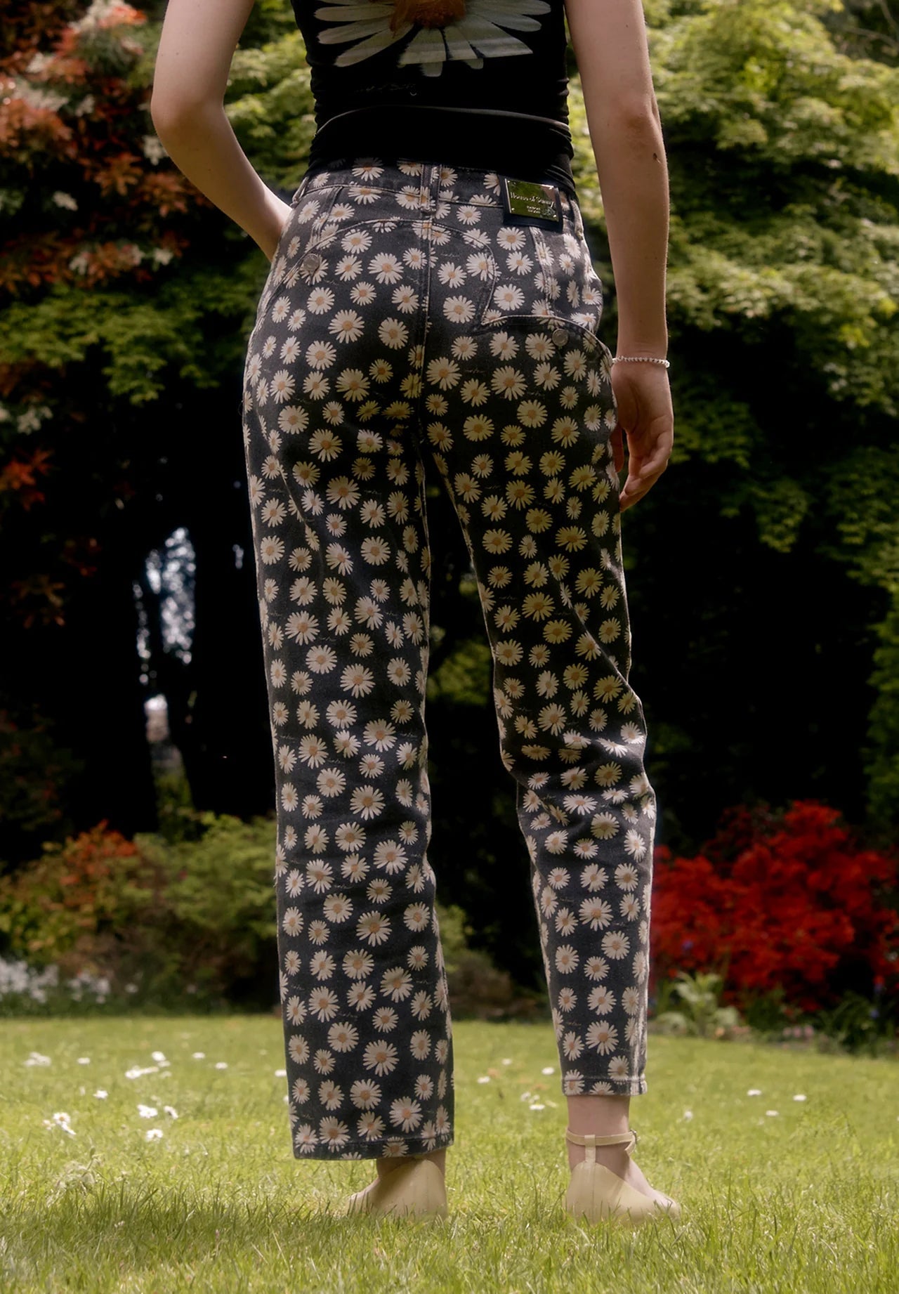 House Of Sunny - Daisy Jessie Jeans - Black - Jupes et Pantalons - VOL25129