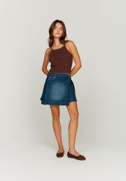 House Of Sunny - Fade Pleat Skirt Blue Rinse - Jupes et Pantalons - VOL2442