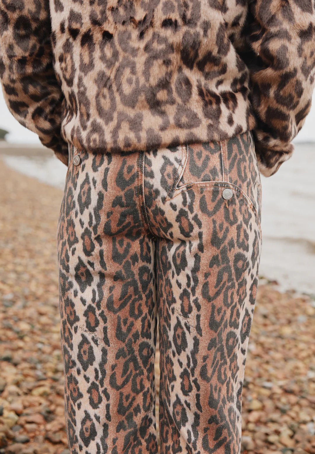 House Of Sunny - Leopard Jessie Denim - Multi - Jupes et Pantalons - VOL2621