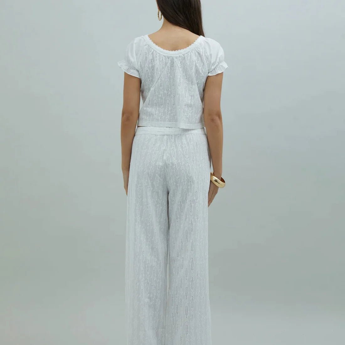 House Of Sunny - Sea Breeze Pant - Ivory-Jupes et Pantalons-