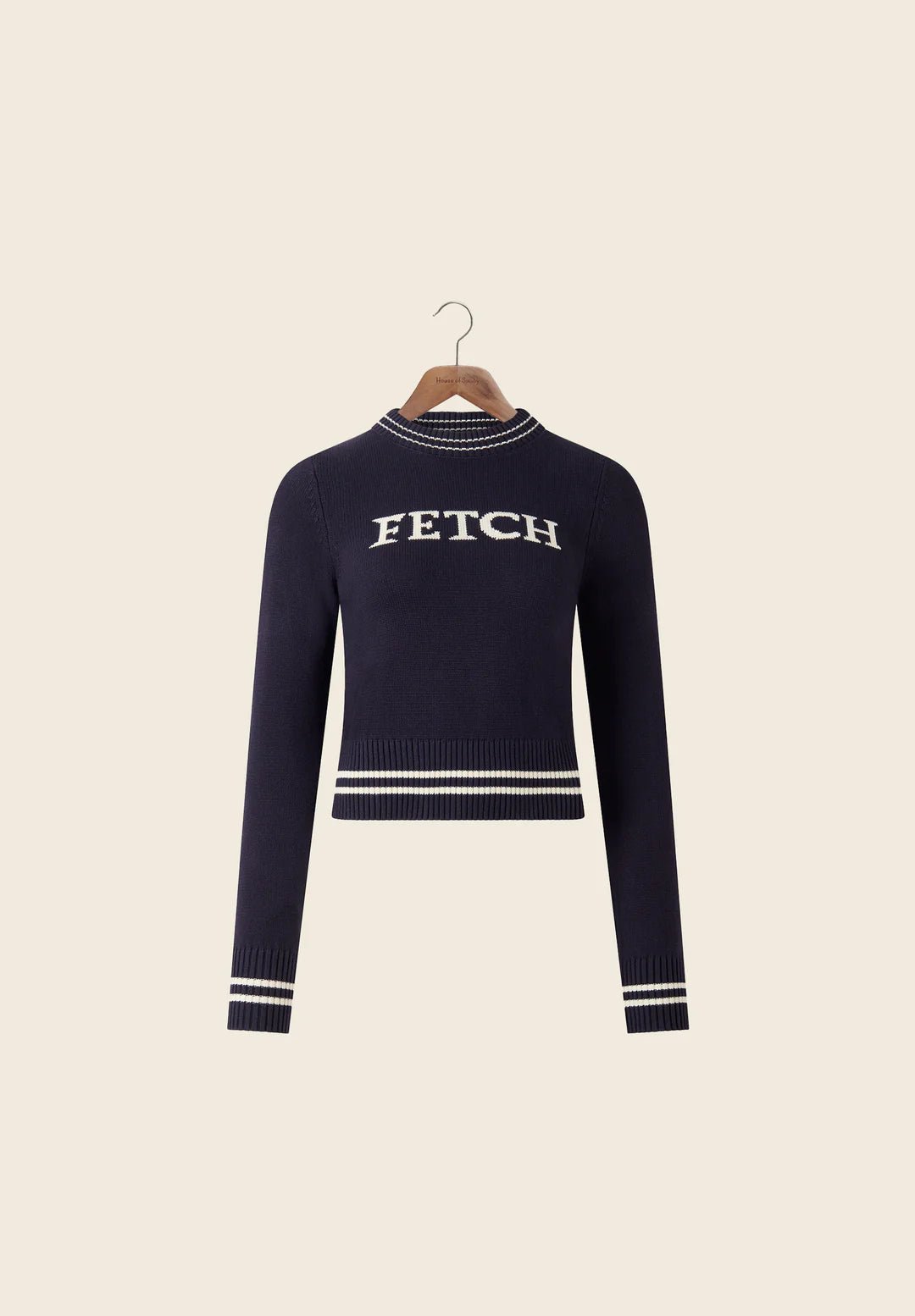House Of Sunny - Fetch Crew Jumper - Navy - Pulls et Sweats - VOL2671