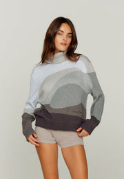 House Of Sunny - The Greyscale Landscape Sweater Multi - Pulls et Sweats - VOL2458