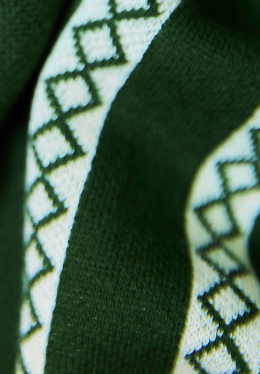 House Of Sunny - VOL2771 Stripe Knitted Rugby Shirt - Emerald Green - Pulls et Sweats - VOL2771