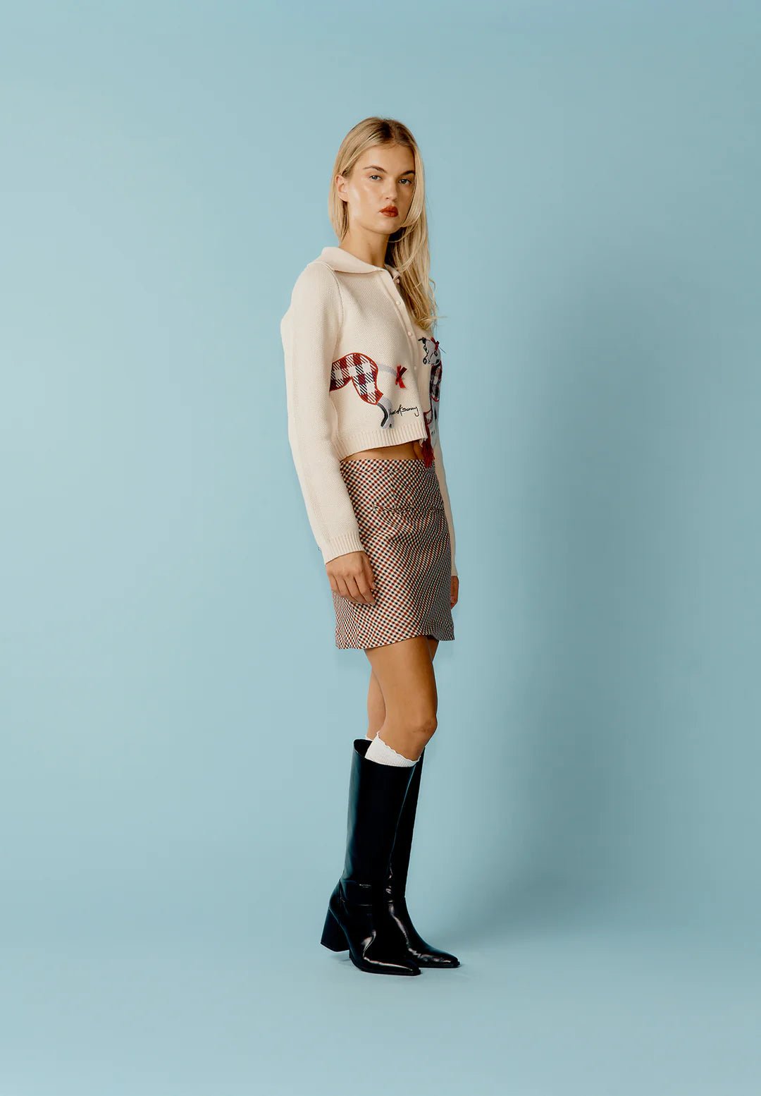 House Of Sunny - Whippet Tripper Cardigan - Off White - Pulls et Sweats - VOL2667