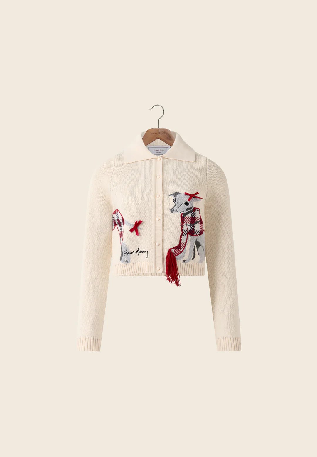 House Of Sunny - Whippet Tripper Cardigan - Off White - Pulls et Sweats - VOL2667