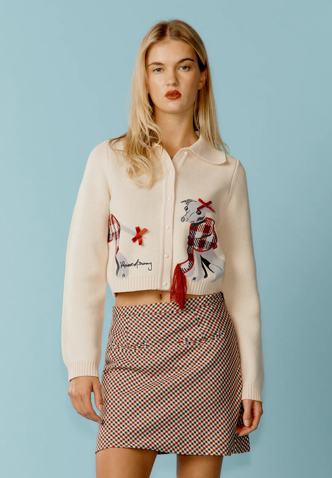 House Of Sunny - Whippet Tripper Cardigan - Off White - Pulls et Sweats - VOL2667