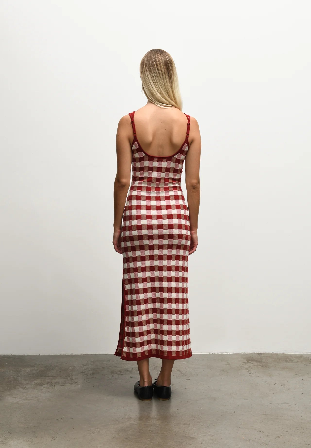 House Of Sunny - Picnic Hockney Dress - Red Check - Robes - VOL25156