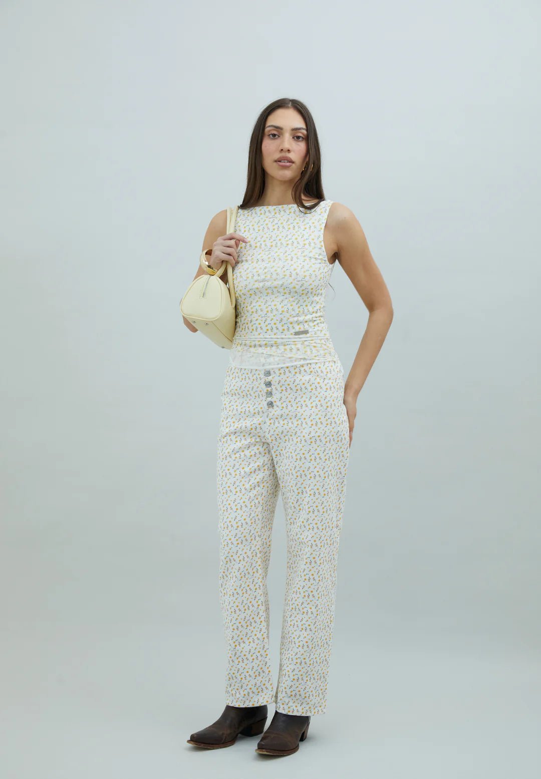 House Of Sunny - Double Layer Butter Cup Mesh Top - Tops - VOL2785