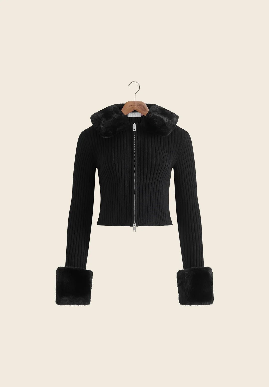 House Of Sunny - Peggy Cardigan - Black - Vestes et Manteaux - VOL2656