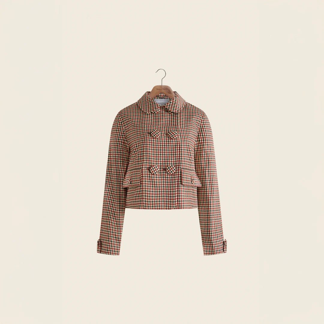 House Of Sunny - The Marie Jacket - Wine Multi - Vestes et Manteaux - Style: VOL2626