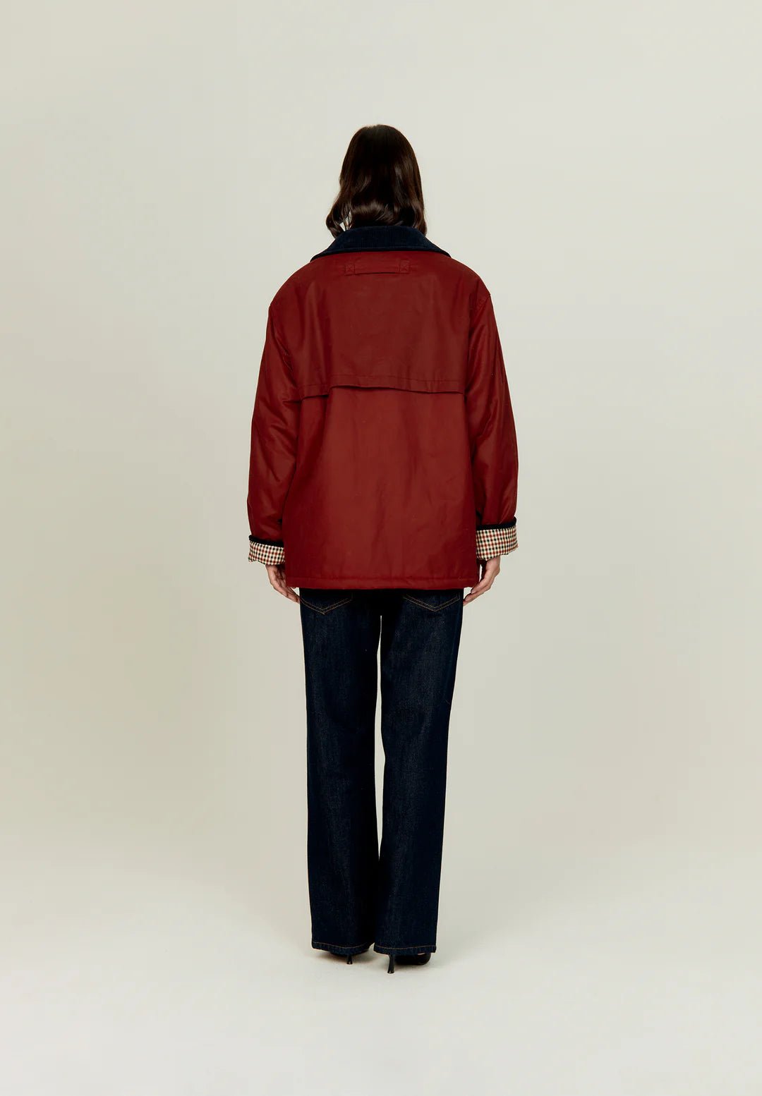 House Of Sunny - The Waxed Rain Jacket - Wine - Vestes et Manteaux - VOL2608