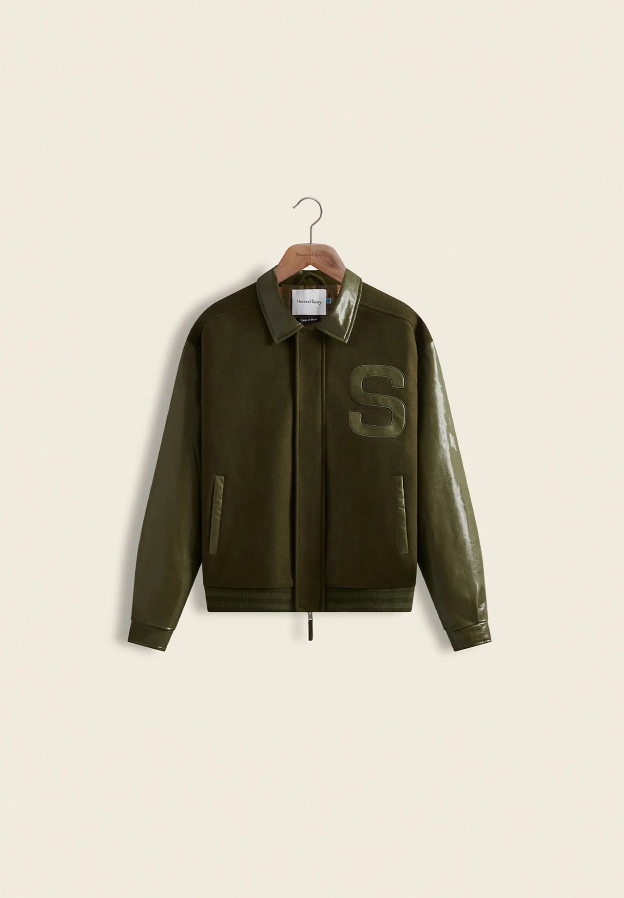 House Of Sunny - Vinyl Free Fallin Bomber - Army Green - Vestes et Manteaux - VOL24166