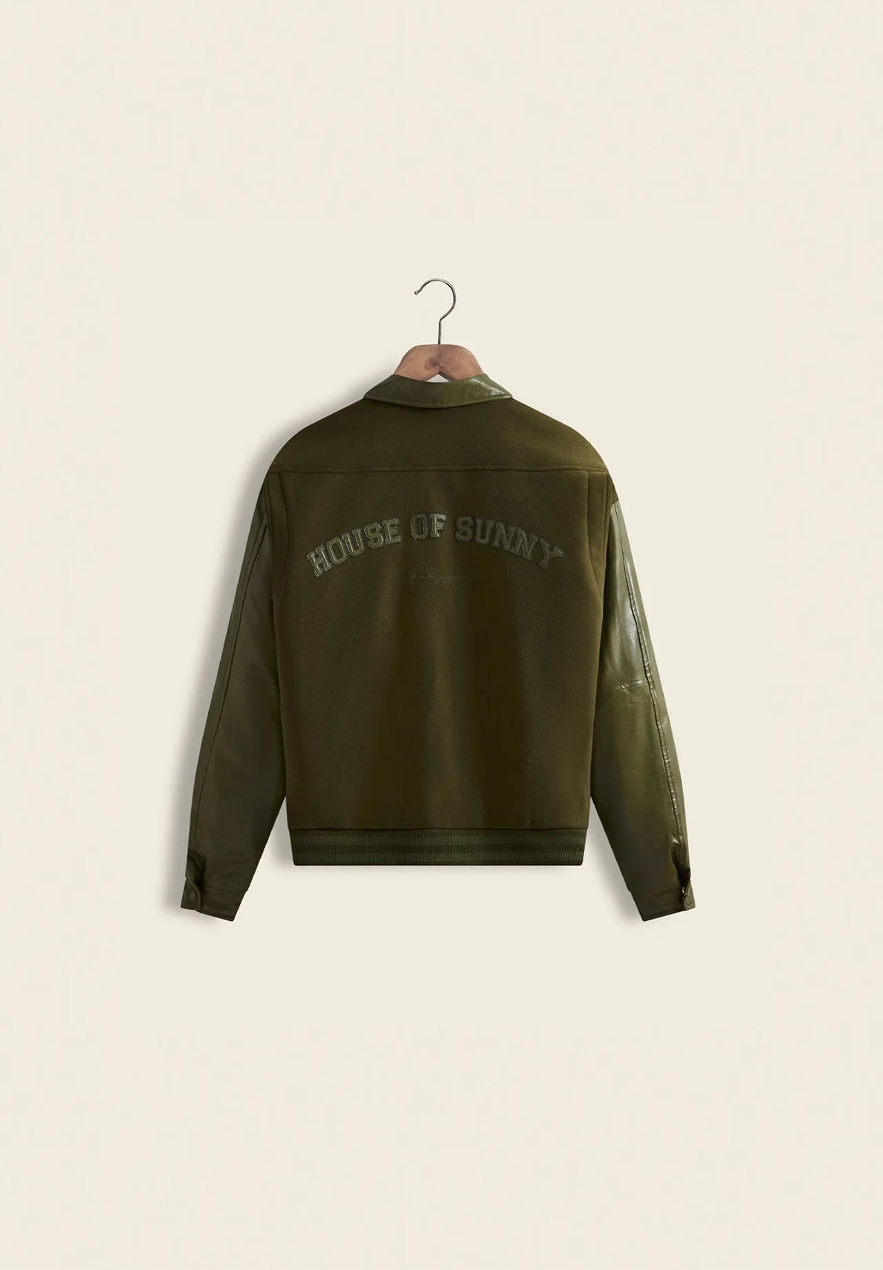 House Of Sunny - Vinyl Free Fallin Bomber - Army Green - Vestes et Manteaux - VOL24166