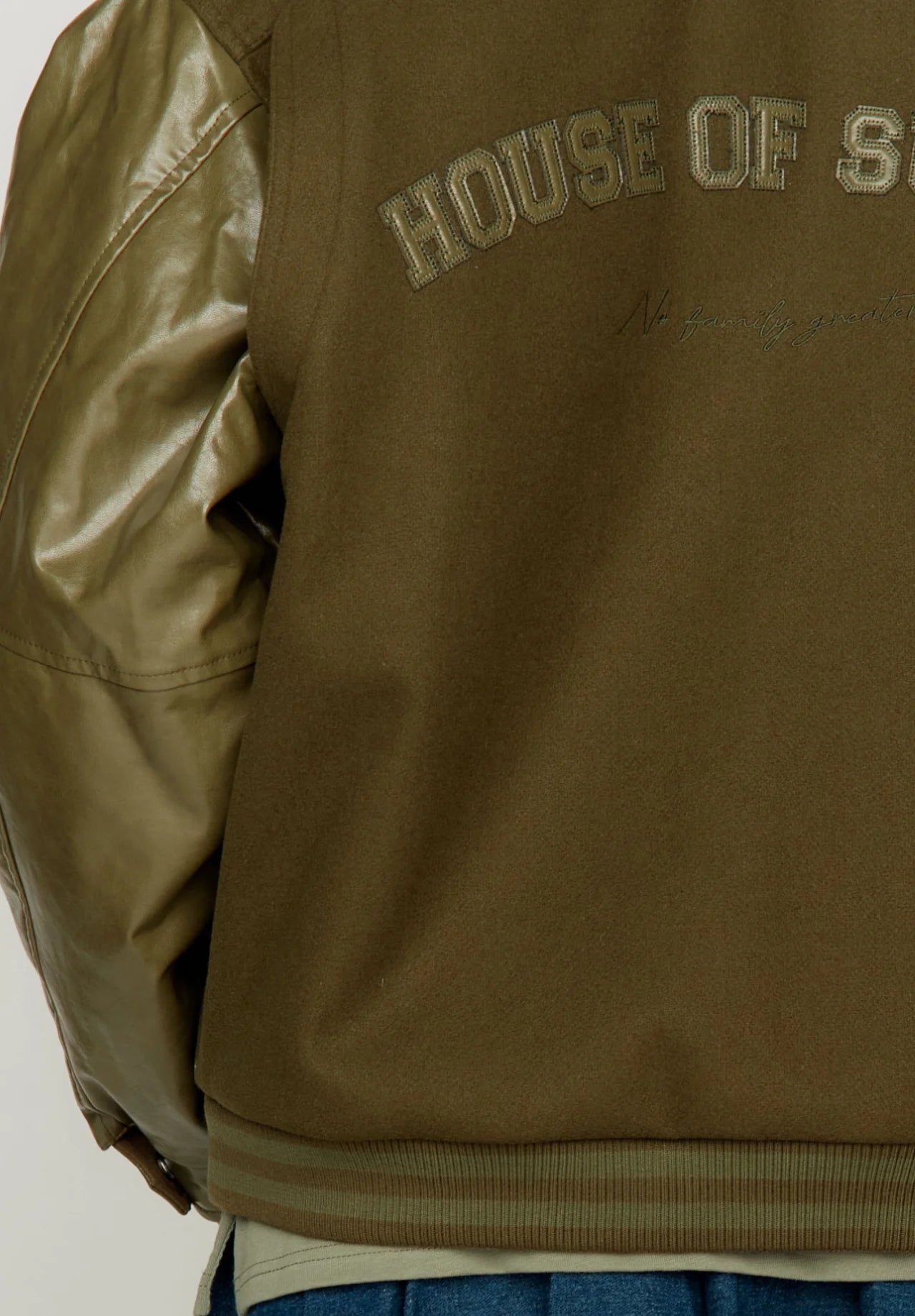 House Of Sunny - Vinyl Free Fallin Bomber - Army Green - Vestes et Manteaux - VOL24166