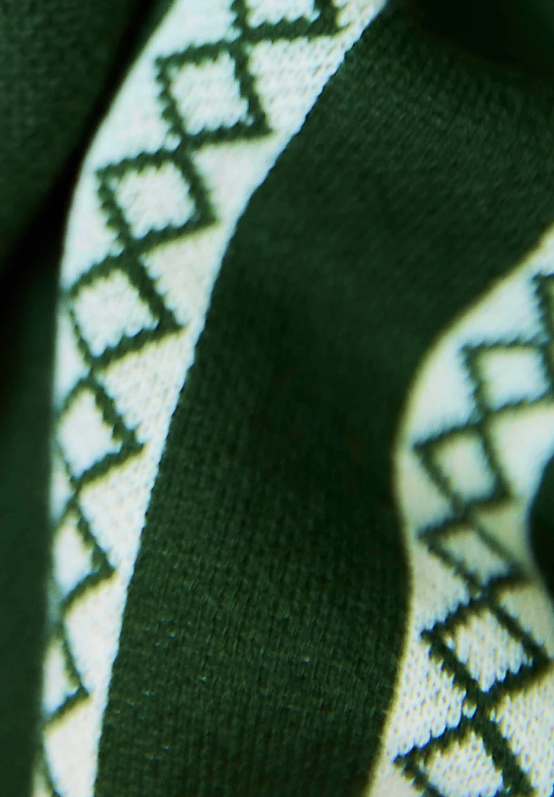 House Of Sunny - VOL2771 Stripe Knitted Rugby Shirt - Emerald Green
