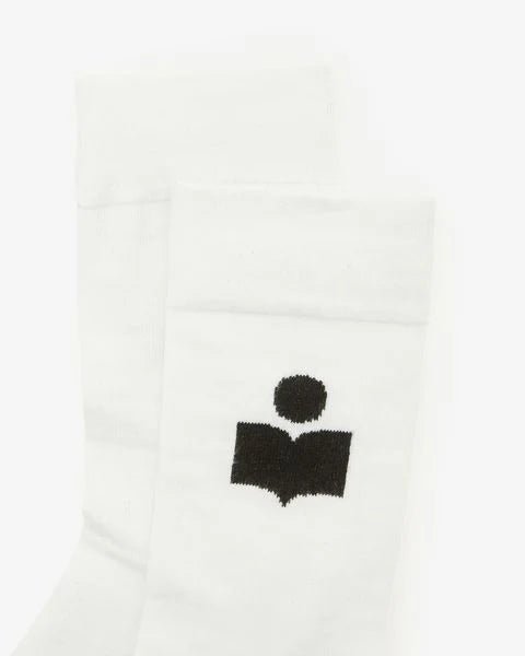 Isabel Marant - Siloki Chaussettes - White - Accessoires - CT001JHA-A1C03J