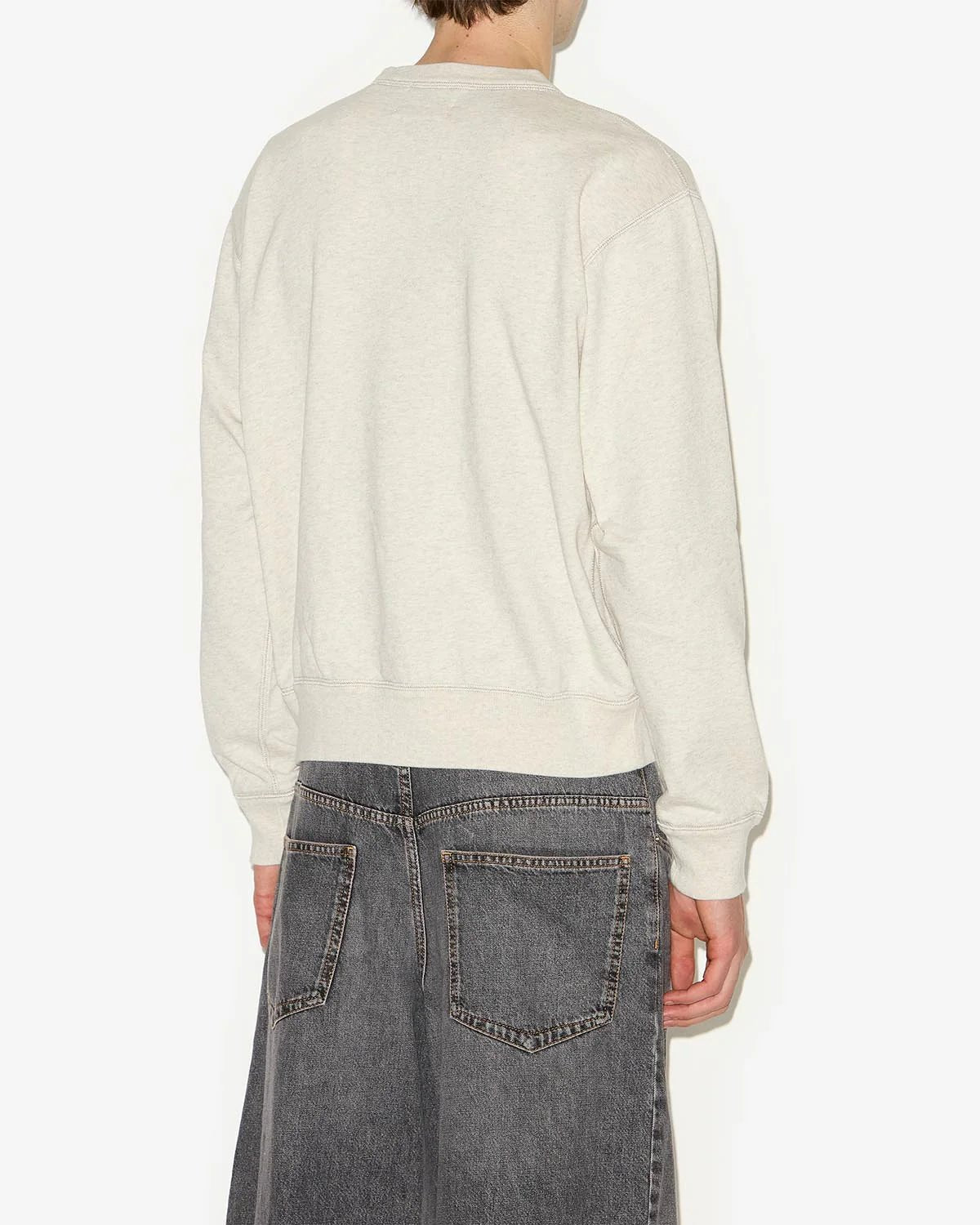 Isabel Marant - Mikoy Sweatshirt - Ecru/grey - Pulls et Sweats - SW0029HA-B1M18H