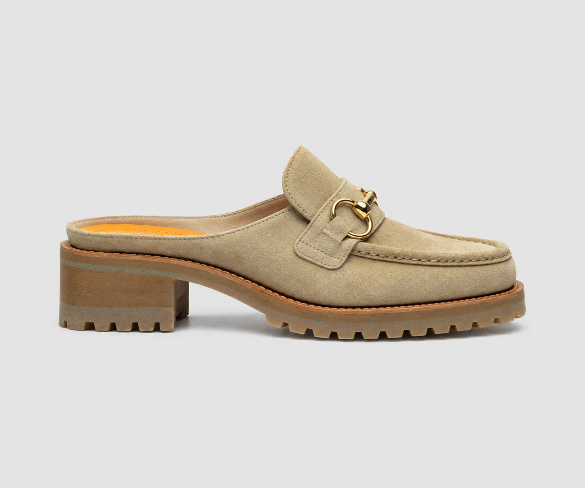 JF Clarin – Mule Deauville – Velours sable-Chaussures-DEA2402
