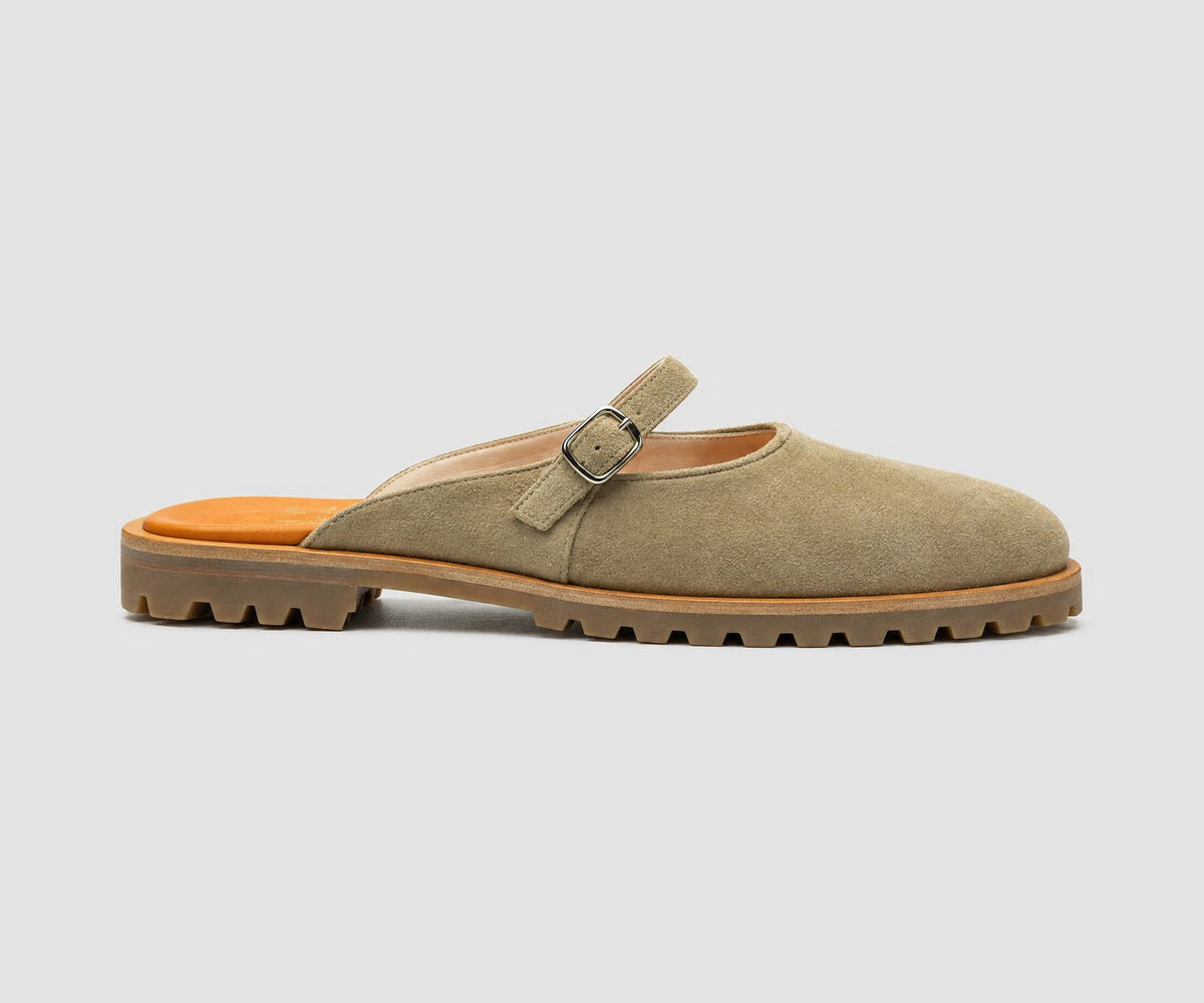 JF Clarin – Mule Touquet – Velours sable-Chaussures-TOU2402