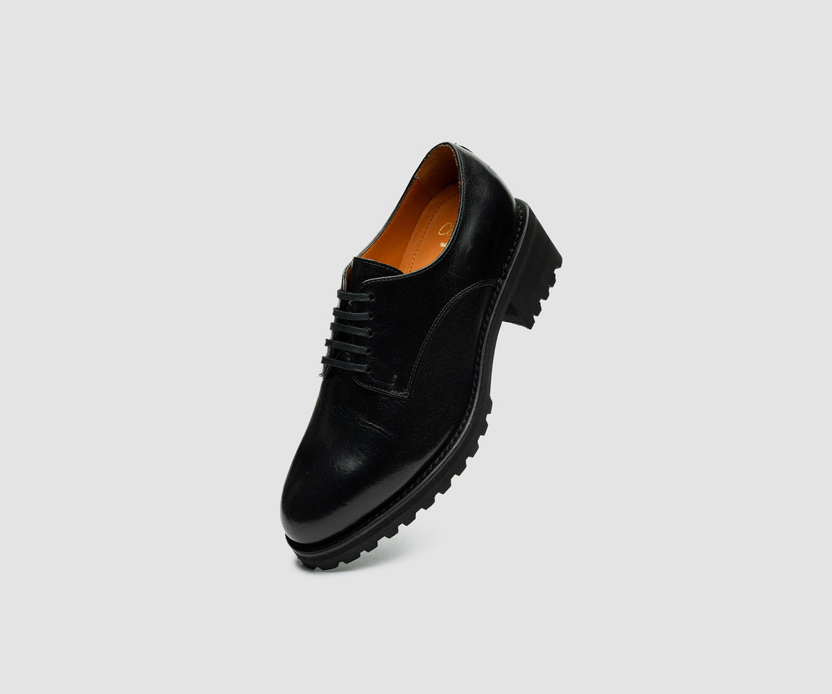 JF Clarin Derby Cigale noir – vue de profil