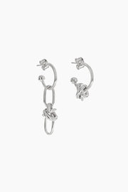 Justine Clenquet - Boucles d'Oreilles Daria - Silver - Bijoux - 