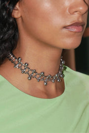 Justine Clenquet - Mindy Choker - Argent Palladium - Bijoux - 