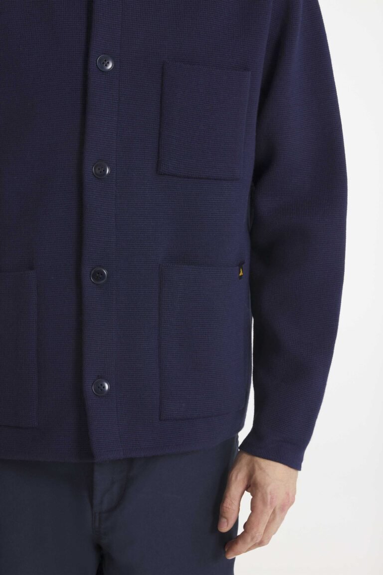 Le Mont Saint Michel – Guino Work Cardigan - Navy - Pulls et Sweats - 12544MG