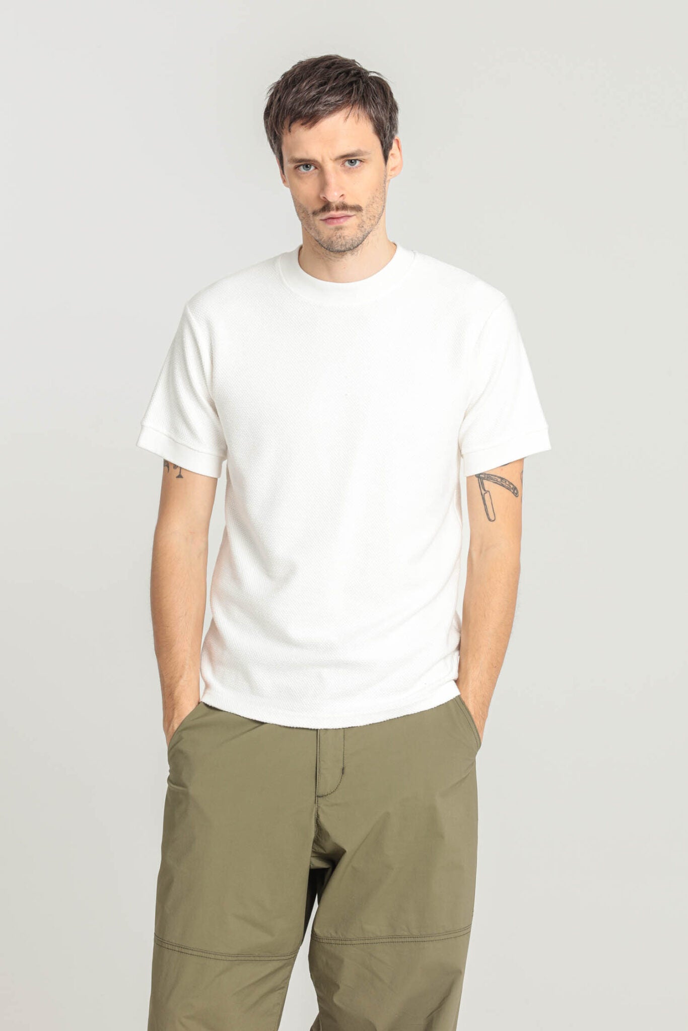 Le Mont Saint Michel – Tobin T-shirt - Offwhite - T-shirts - 05560MT