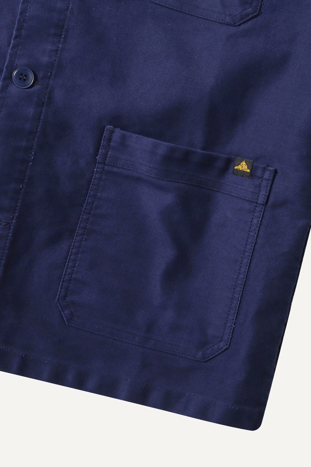 Le Mont Saint Michel – Moleskin Work Jacket - Blue - Vestes et Manteaux - 00112MV