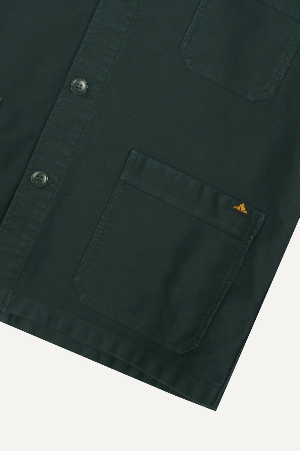 Le Mont Saint Michel – Moleskin Work Jacket - Forest - Vestes et Manteaux - 00112MV