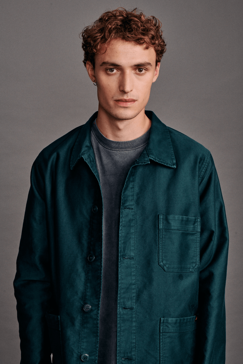 Le Mont Saint Michel – Moleskin Work Jacket - Forest - Vestes et Manteaux - 00112MV