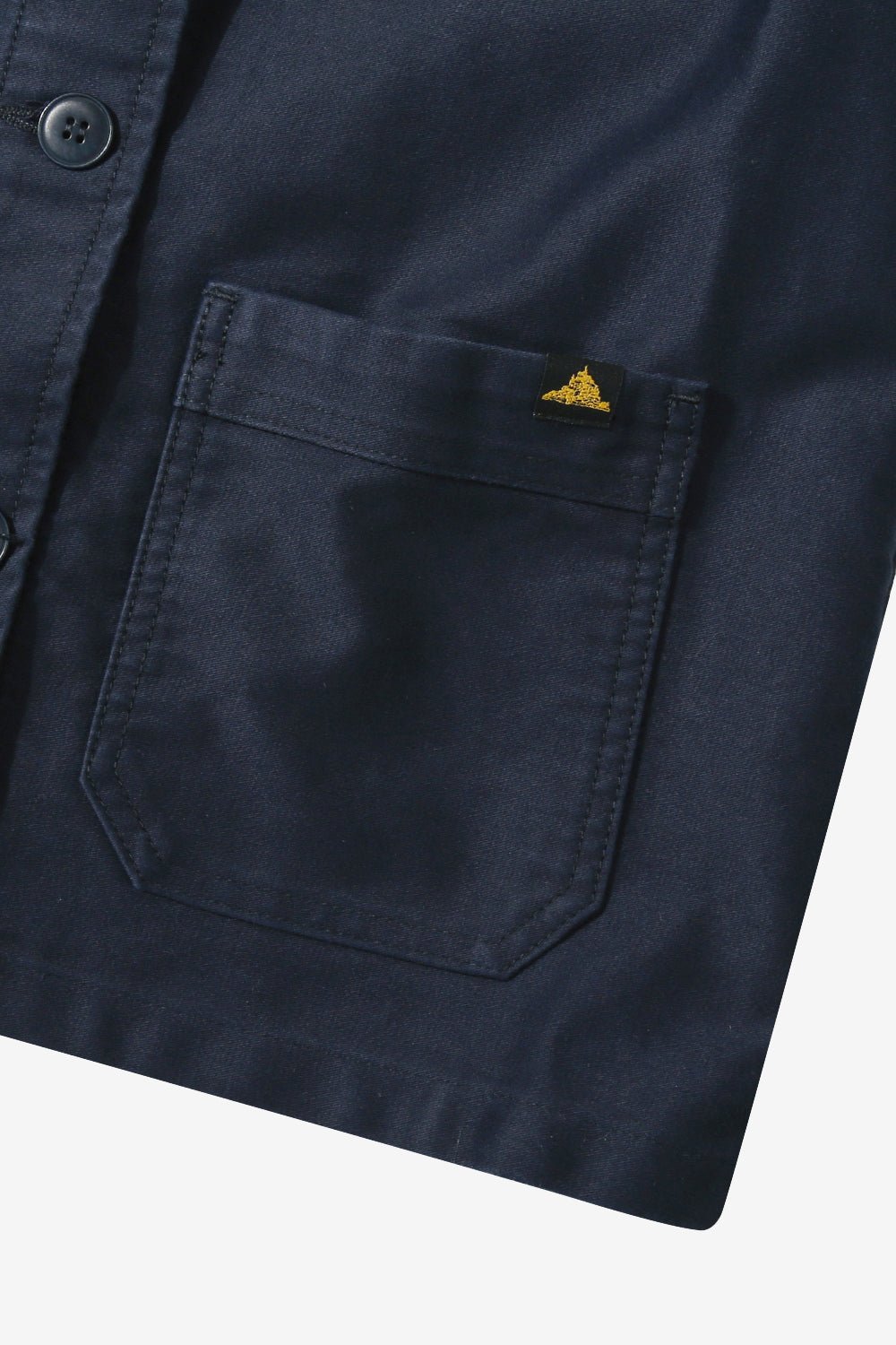 Le Mont Saint Michel – Women Moleskin Work Jacket - Navy - Vestes et Manteaux - 00112MV