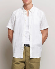 Les Deux - Kris Linen SS Shirt - White - Chemise - LDM401053