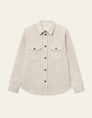 Les Deux - Lennon Bouclé Overshirt - Ivory - Chemises - LDM640080